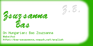 zsuzsanna bas business card